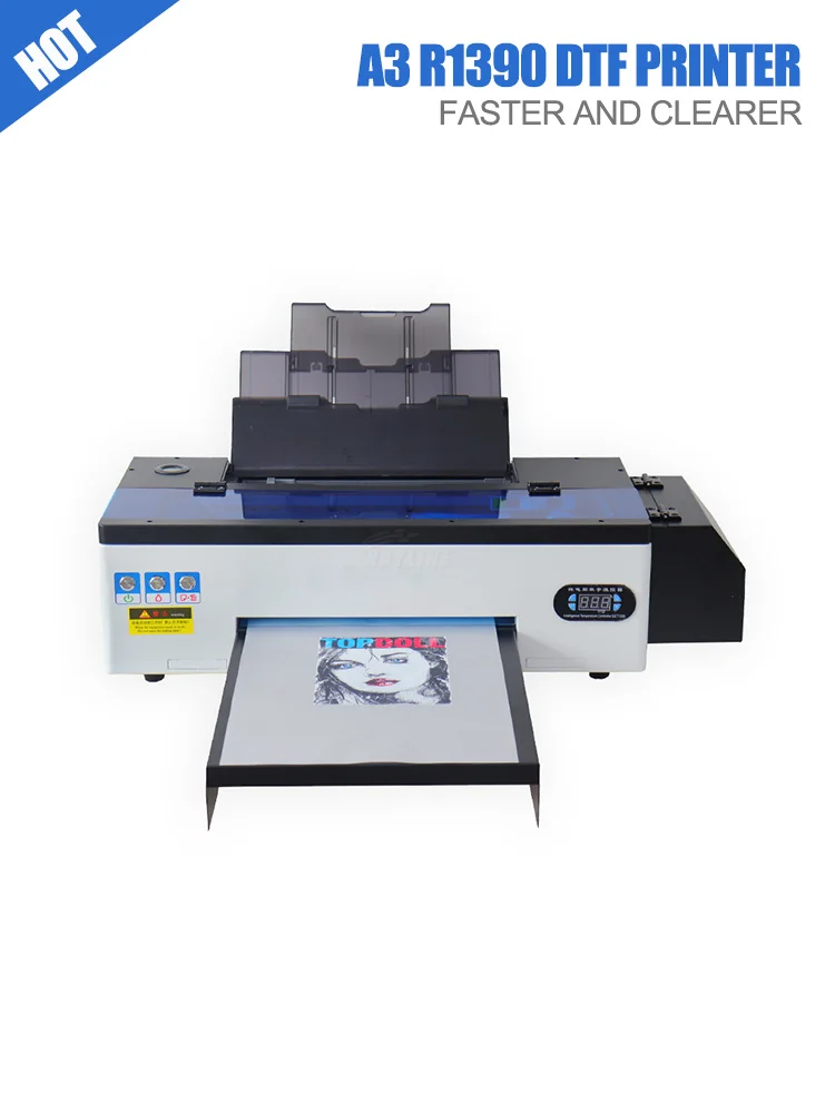 DTF Transfer Printer A3 DTF Printer T Shirt Printing Machine With Curing Oven for Clothes Hoodies Jeans Textile