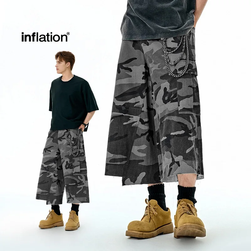 ملابس للرجال منقوشة السراويل البضائع المموهة 2025 ربيع وصيف جديد عصري نمط الشارع الأمريكي سراويل تقليدية موضة GFS8