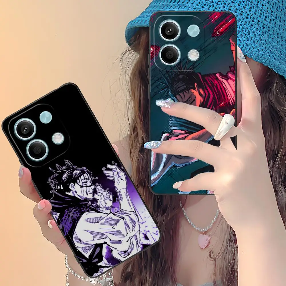 Jujutsu Kaisen Choso Mobile Phone Case for Xiaomi Redmi Note 14 13 12 11 A5 3 2 1 Pro Plus 4G 5G Colour Protective Cover Luxury