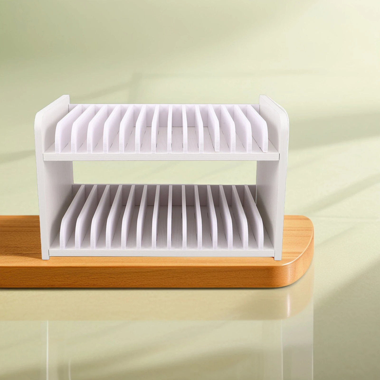 

Multi-Layer Multi-Grid Phone Organizer Station Desktop Storage Rack For Classroom Office Cellphone Holder Temporary Case Cell