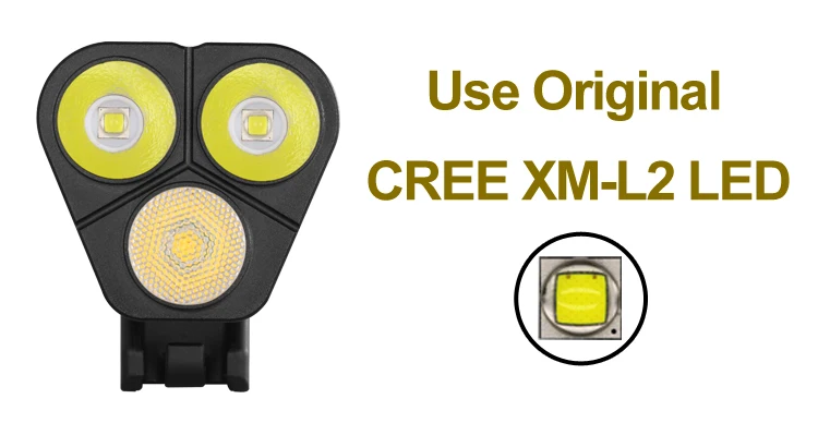 CREE 30W XM-L2 3000 Lumens LED Best Aluminum Bike Front Head Light Bicycle Led Light Headlamp with Go Pro Mount Bracket