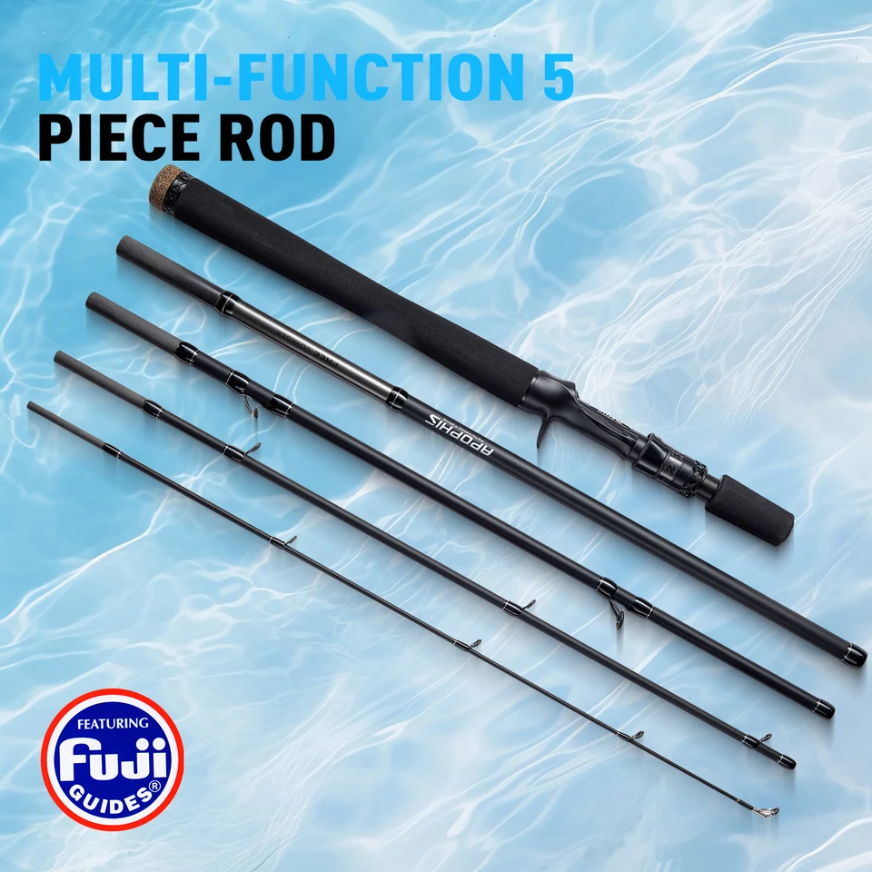 CYLIUS Apophis Travel 5 Section Fishing Longcast Fuji O Ring Carbon Fiber  Heavy Power Portable All Purpose Fishing Rod For Trip - AliExpress 18