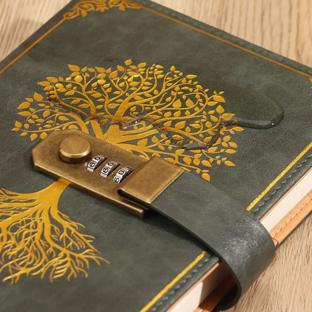 Stationery Password Notebook Protecting Secrets Diary Book A5 Notebook with Lock Smooth Stain Resistant Travelers Journal