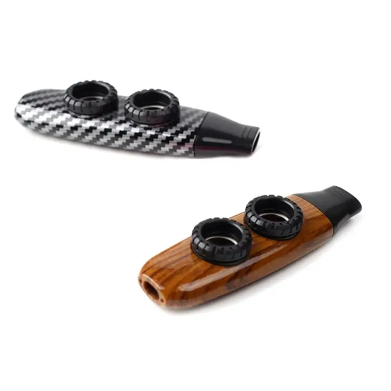 HOES-Double Hole Design Kazoo Double Membrane Kazoo Accompaniment Ukulele Guitar Violin Portable Musical Instrument Easy Install