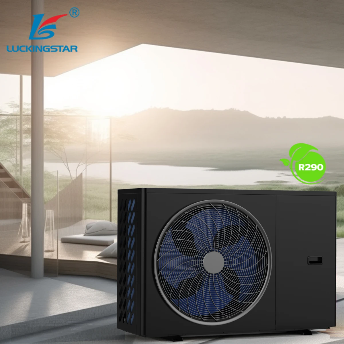 Europe Popular Multifunctional Heating And Cooling R290 Air To Water Heat Pump IoT Platform Smart Control