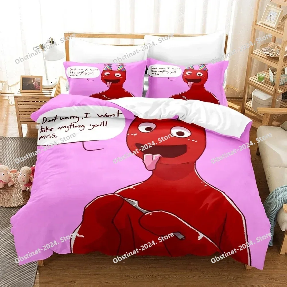 

Top Garten Of Banban Bedding Set Printed single Comforter Quilt Bed Cover Duvet Cover Pillow Case 3 Pieces Sets Kids Adult Size