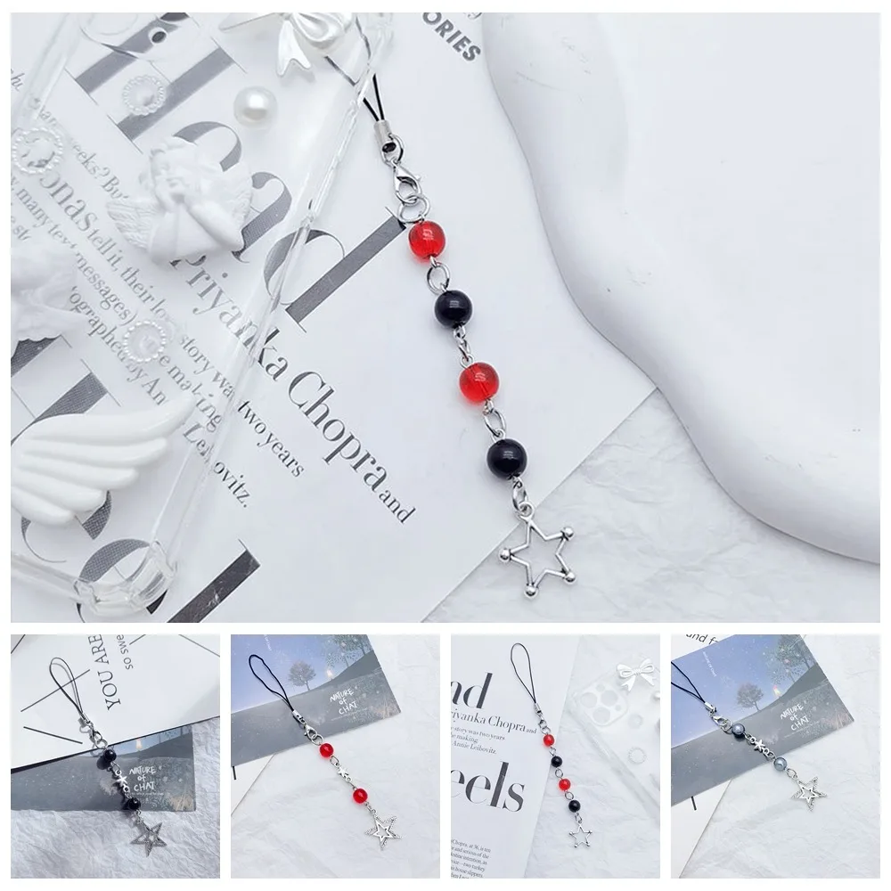 

Шнур для ключей Y2K Звезда Телефонная цепочка Подвеска для телефона Стильный ремешок Y2K Подвески для телефона Звезда Милая девушка Y2K Брелок для телефона Подвеска для телефона