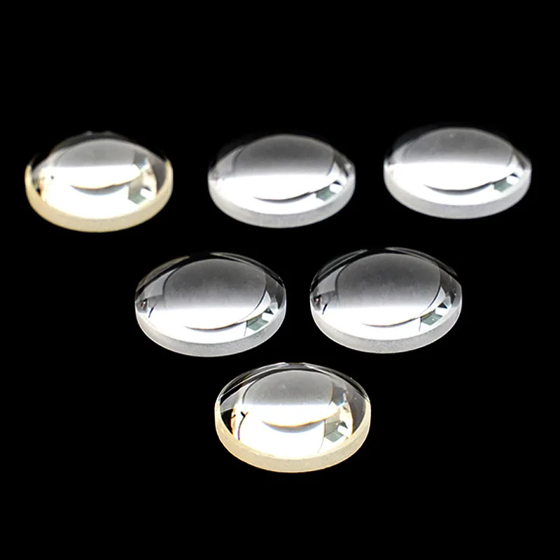 عدسة بلانو محدبة مقاس 10 مم K9 عدسة ليزر مطلية بالزجاج البصري