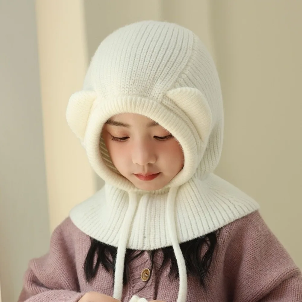 

New Cute Big Eyes Pullover Cap Windproof Coldproof Beanie Hat Warm Neck Warmer Outdoor Sports