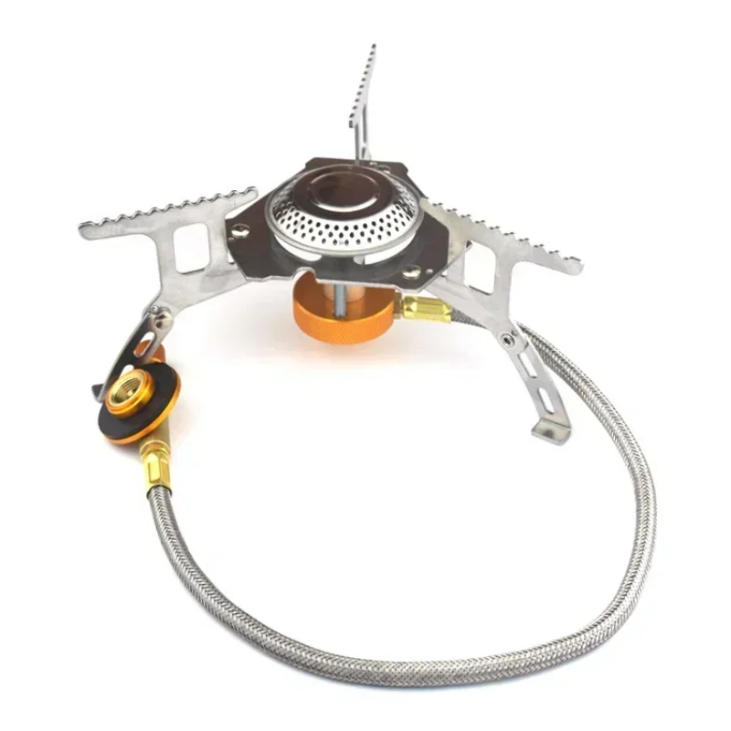 

Обновленная ветрозащитная туристическая пожарная походная плита, газовая плита для кемпинга, уличная ветрозащитная электронная горелка, портативная складная плита, оборудование