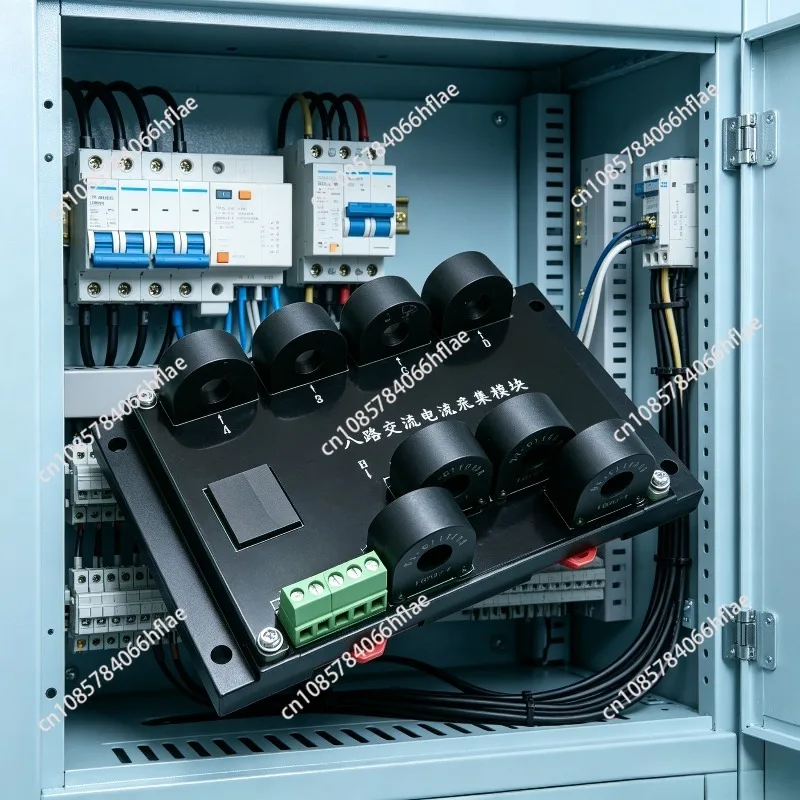 RS485 Modbus RTU AC Current Sensor, 5/8 Channel 5A 15A 20A 40A Current Frequency Measurement Transmitter