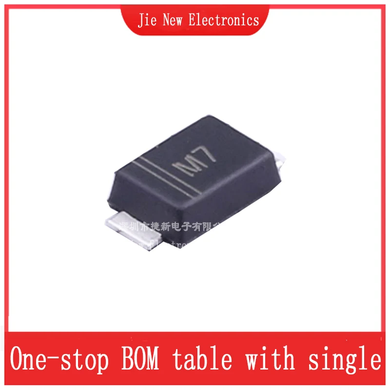 100PCS  M7F SS14F SS24F SS34F SS54F SS16F SS26F SS36F SS56F SS110F SS310F SS510F RS1MF RS2MF ES1DF ES1JF SMAF Diode DO-214AC