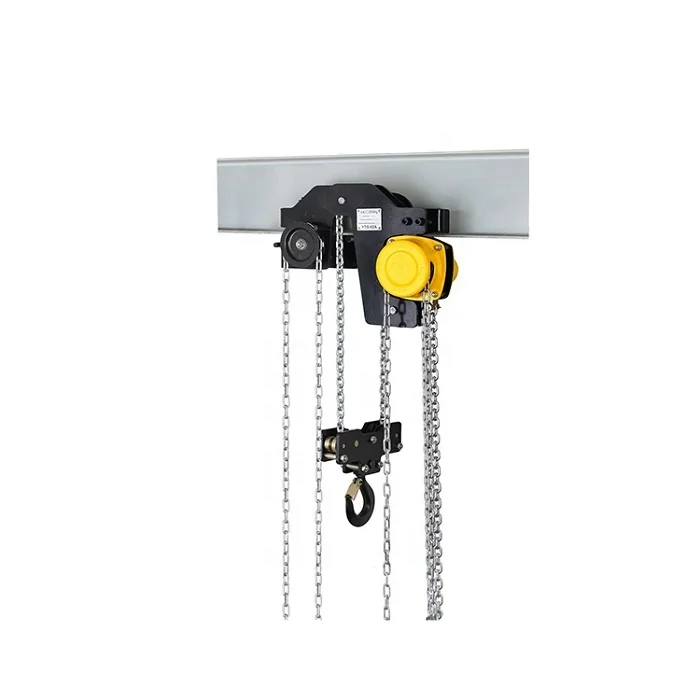 

Low Headroom Manual Chain Hoist With Monorail Trolley by Hand