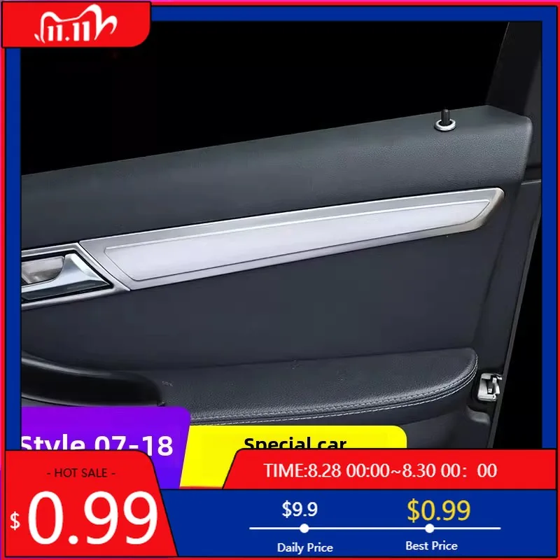 

Interior Stickers For 10-18 Mercedes-Benz W 251 R-Class modification r320 r350 r400 door panel trim interior bright strip