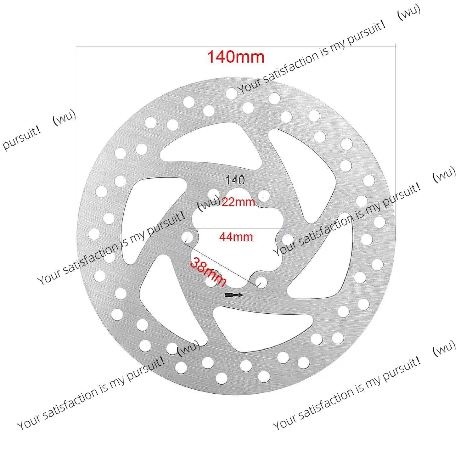 For Kukirin G2 Max Electric Scooter Front and rear disc brake accessories 140mm brake discs