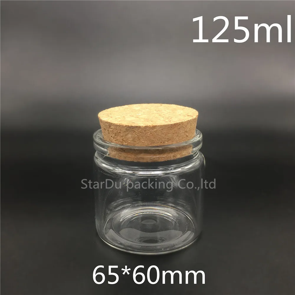 

Free Shipping 100pcs/lot 65*60mm 100ml Wishing Glass Bottle With Cork ,100cc Glass Vials Display Bottle Wholesale