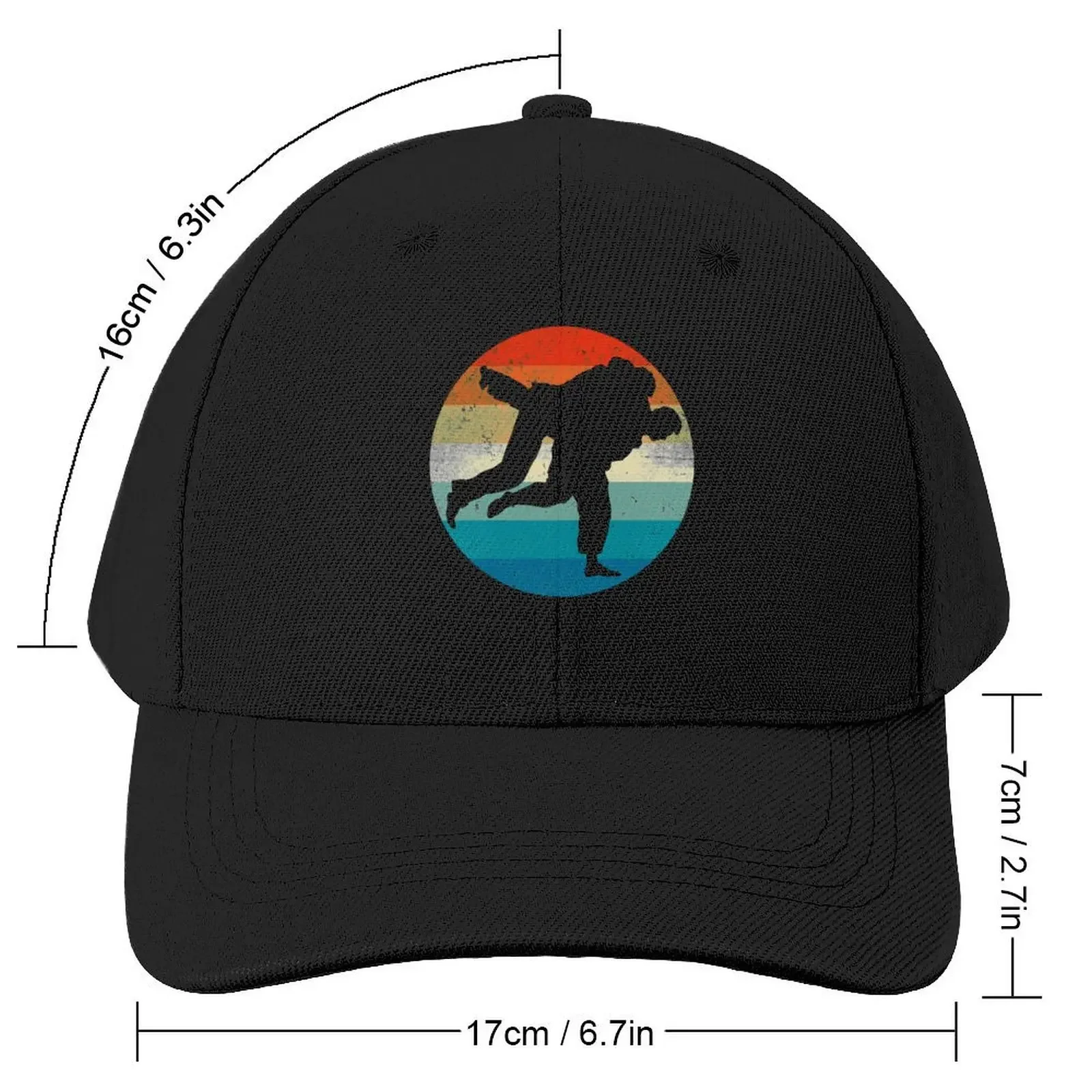 BJJ Brazilian JiuJitsu Retro Vintage Sunset Baseball Cap Fishing cap Fluffy Hat Golf Hat Man Anime Golf Women Men's