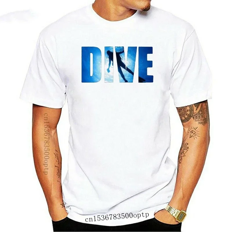 New 2021 Fashion Men Short Sleeve Cotton T Shirt Dive Scuba Dive T Shirt Fan Gift Idea T Shirt Funny Casual Tee Shirts Streetwea