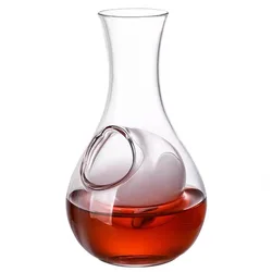 Creative Japanese Style Glass Wine Bottle Thumb Hole Sake Glass Ice Jug Hamster Nest Cooling Room Wine Pourers Decanter Set