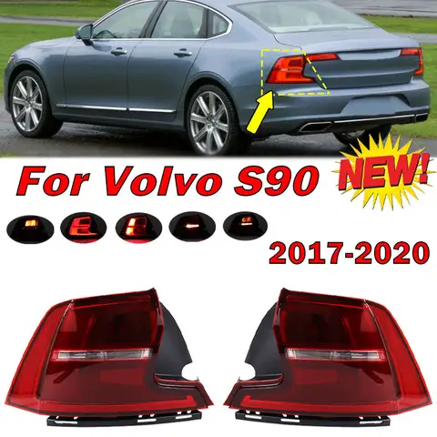 볼보 S90 2017 2018 2019 2020 리어 테일 라이트 브레이크 라이트, 방향 지시등 램프, 자동차 조명 어셈블리 31698712, 신제품 볼보 S90 2017 2018 2019 2020 리어 테일 라이트 브레이크 라이트, 방향 지시등 램프, 자동차 조명 어셈블리 31698712, 신제품