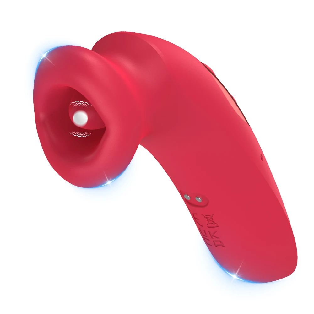 G Spot Vibrator For Woman Tongue Vibrating and Sucking Modes Massager Clitoral Nipple Anal Stimulator Couples Adult Supplies
