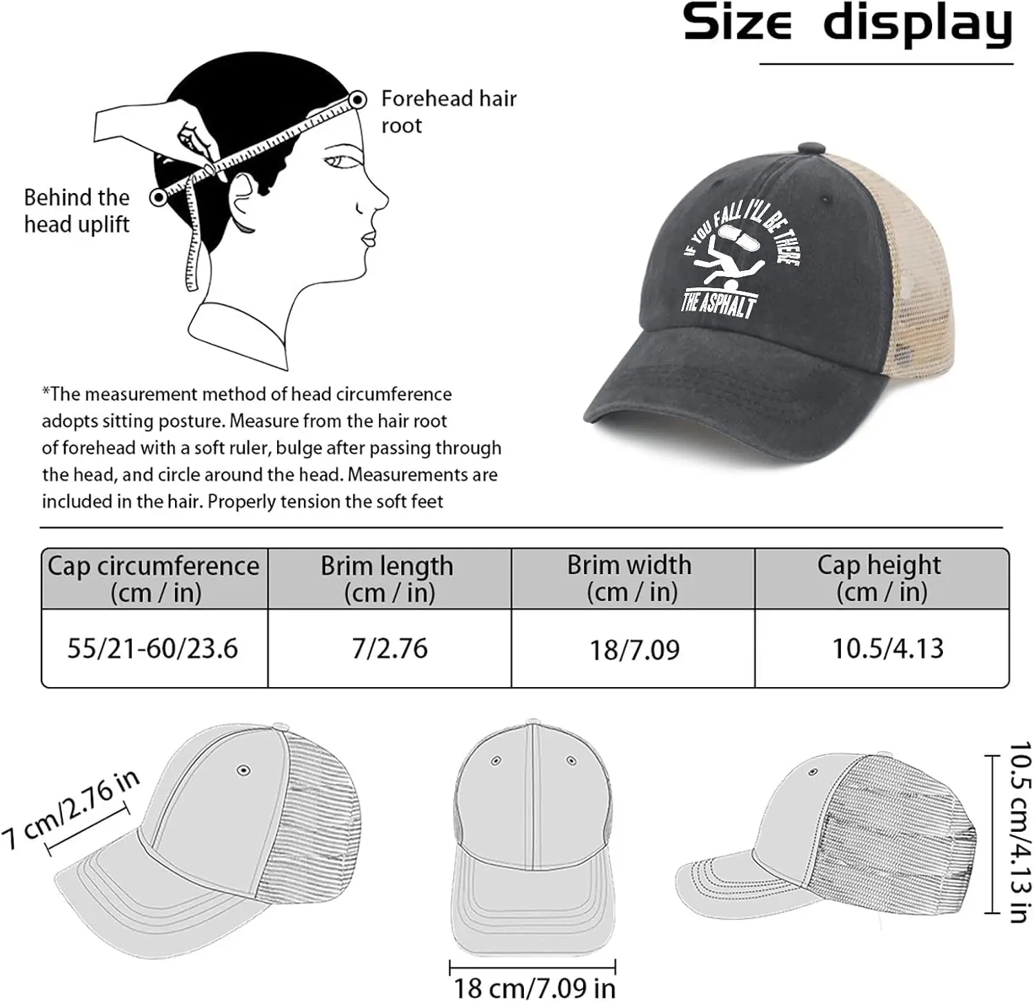 إذا تقع، سأكون هناك قبعة تزلج أسبانثز للنساء، قبعات ركوب الدراجات العصرية للرجال، قبعة ركوب الدراجات مع