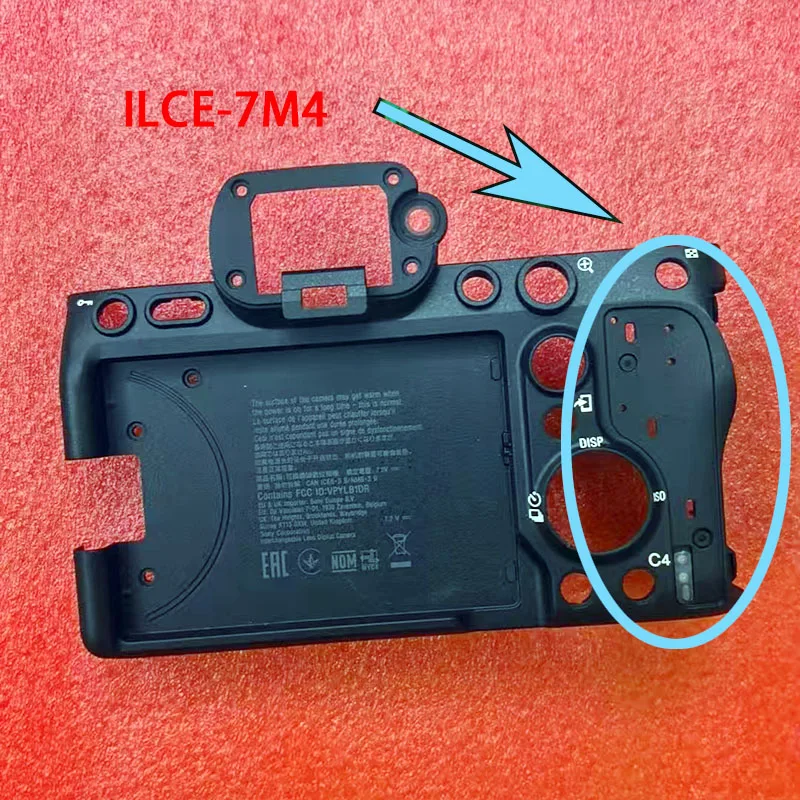 New back cover without thumb rubber repair parts for Sony ILCE-7M4 A7M4 A7IV mirrorless