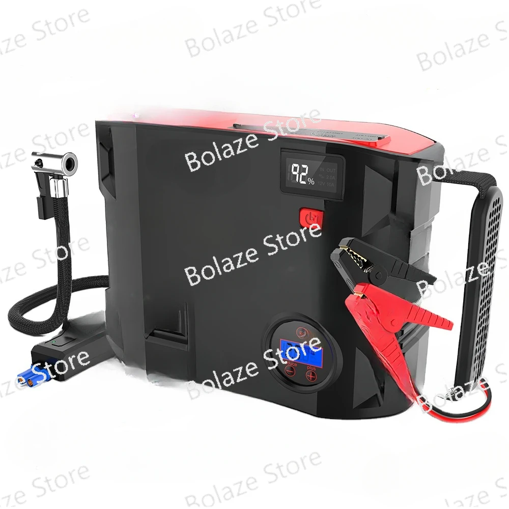 Vehicle Emergency Tools With Air Pump Powerbank Jumpstart 2000A Jump Starter LED Light Tire Inflator OEM Factory