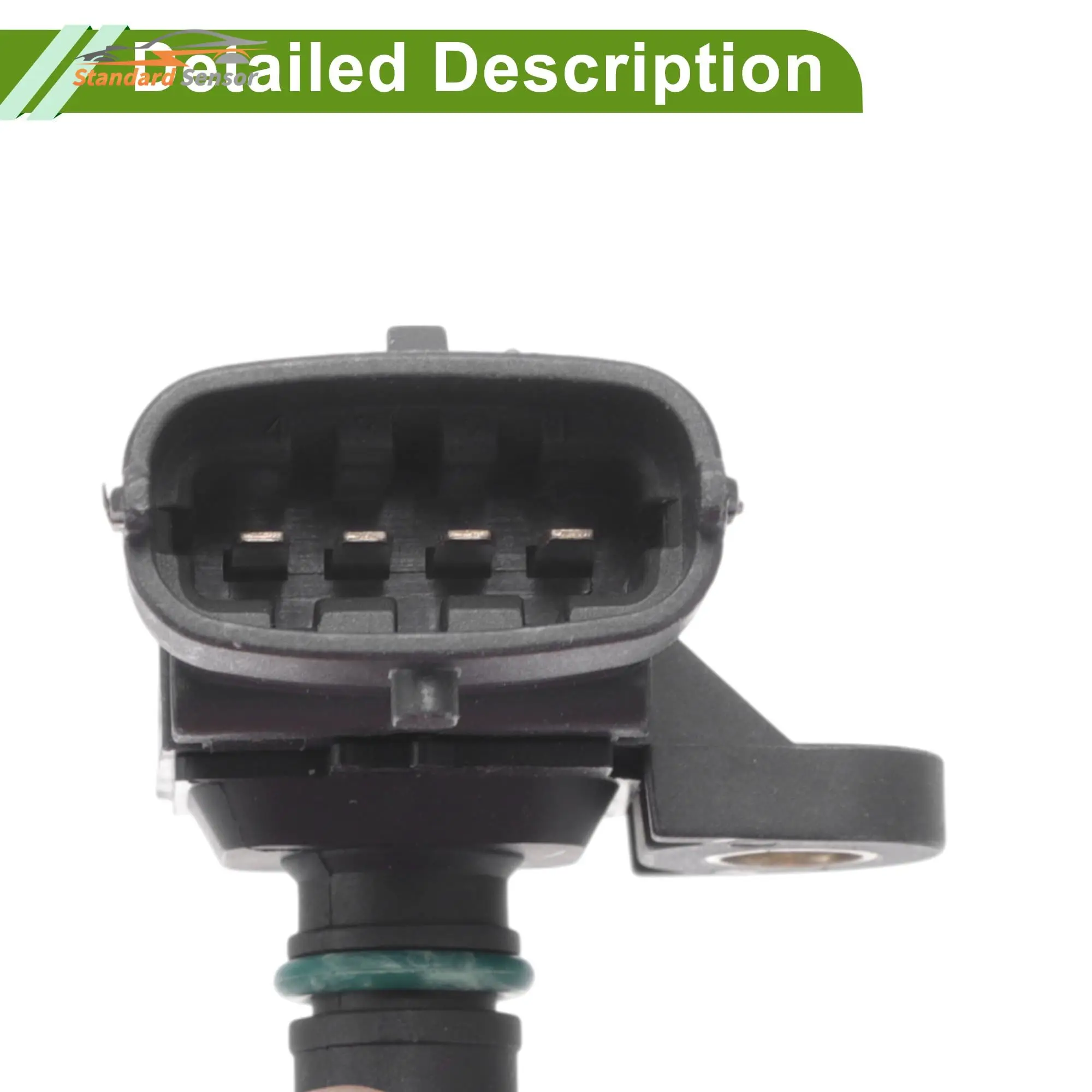 

Intake Pressure Sensor 53010887AA Manifold Pressure Sensor for Jeep Grand Cherokee 2018 6.2L Dodge Challenger Charger 6.2L 18-23