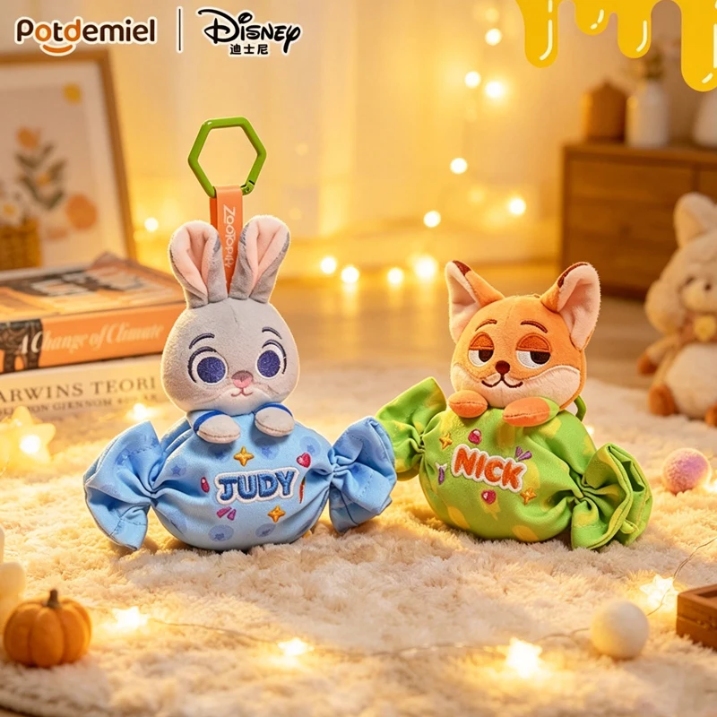 

Potdemiel Zootopia Judy Nick Leopard Officer Plush Candy Coin Small Wallet Pendant Keychain For Christmas Birthday Gift