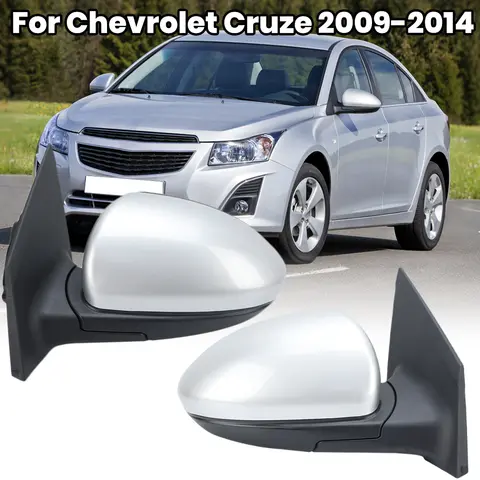 Chevrolet/Horton Cruze 2009-2014 용 3 핀 백미러 어셈블리 실버 그레이 수동 접이식 도어 사이드 미러 자동차 액세서리 Chevrolet/Horton Cruze 2009-2014 용 3 핀 백미러 어셈블리 실버 그레이 수동 접이식 도어 사이드 미러 자동차 액세서리