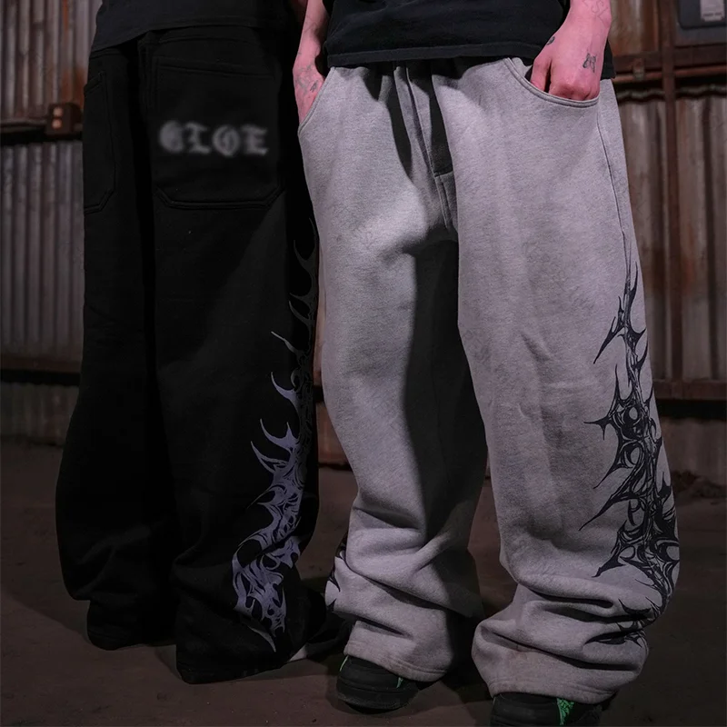 

Брюки в стиле Y2K: ретро, модные, удобные, универсальные, свободные, повседневные, в европейском и американском стиле хип-хоп, оверсайз.