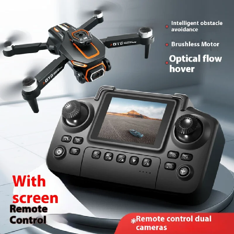 

GT5 Screen Remote Control Drone with Dual Lens Brushless Motor Aerial Photography Obstacle Avoidance Hovering RC Aircraft