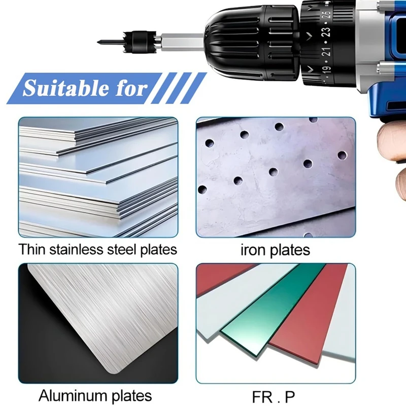BAAG-10Pcs Spot Weld Cutter Sets Double Sided, 3/8In & 5/16In HSS Rotary Spot Weld Cutter Remover Drill For Power Drill Spot