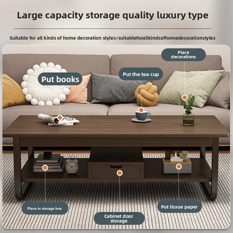 

Coffee table living room household small apartment new simple rental house with small table simple rectangular side table