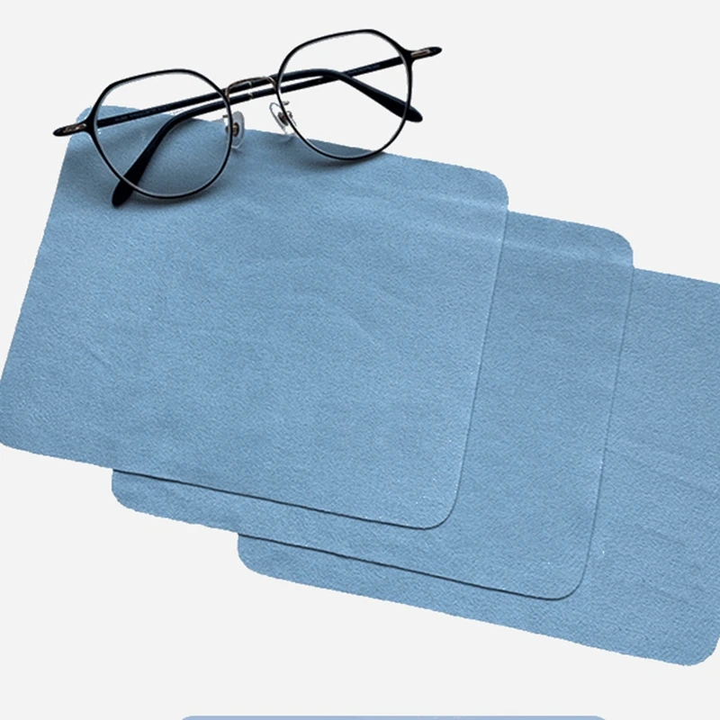 100pcs 15*18cm Eyeglasses Chamois Glasses Cleaner Microfiber Glasses Cleaning Cloth For Lens Phone Screen Cleaning Wipes