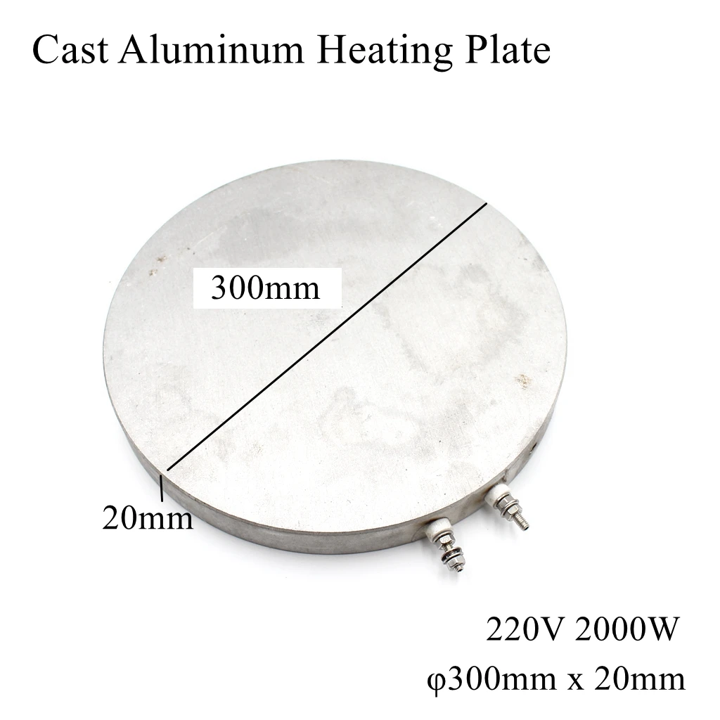 Dia 300mm Cast Aluminum Heating Plate High Temperature Round Circle Electric Band Heater Pad Press Machine Extruder Laminator