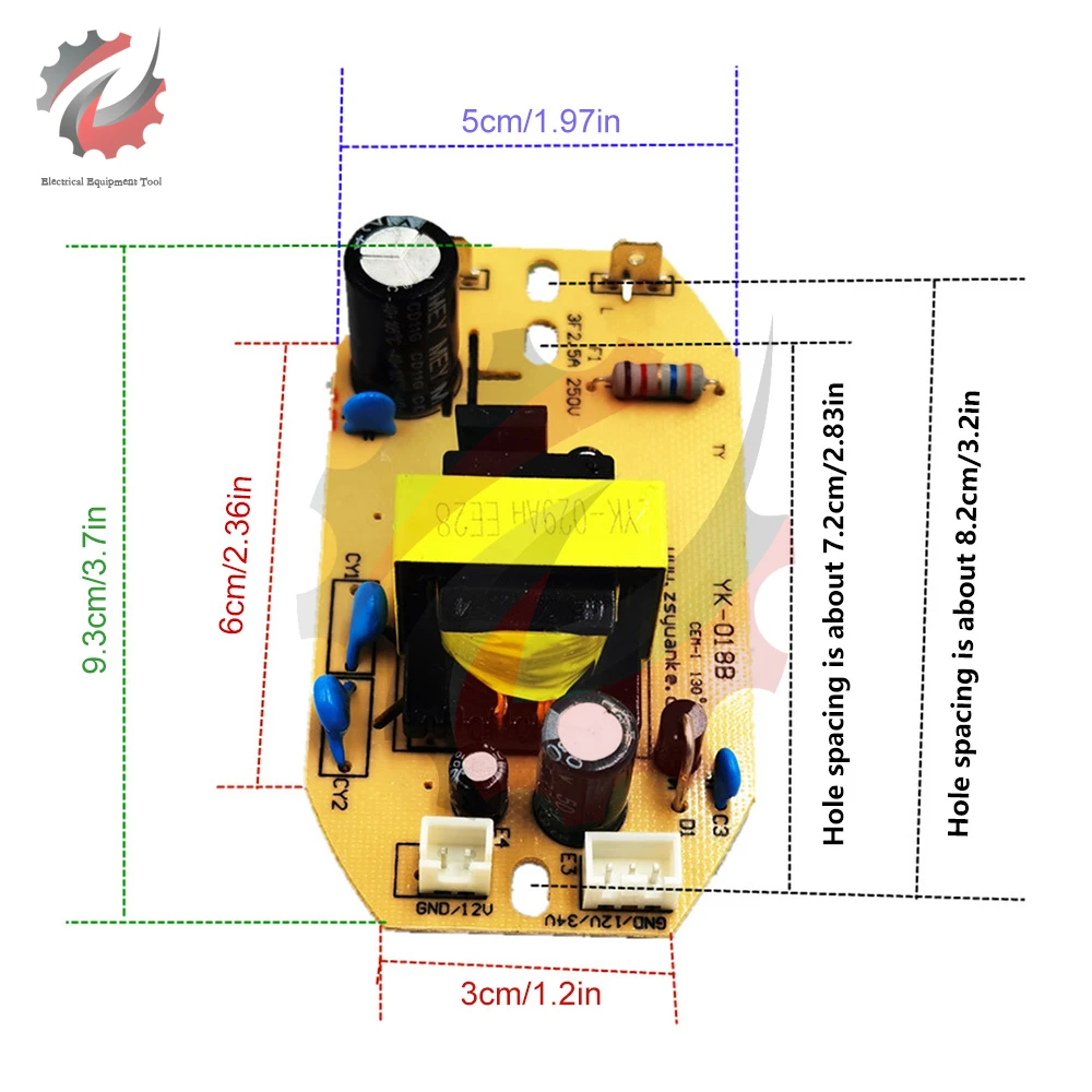 12V 34V 35W Universal Humidifier Board Replacement Part Component Atomization Circuit Plate Module Control Power Supply