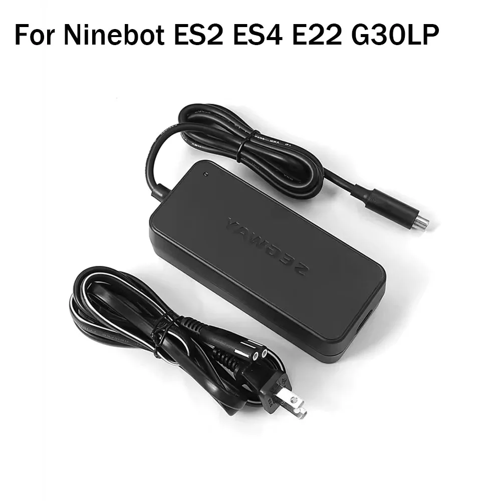 

Зарядное устройство для литиевой батареи 36 В, электрический скутер, 42 В 1,7 А, зарядное устройство для Ninebot ES2 ES4 E22 G30LP T15 F30 F40 F2 D28 D38 Запчасти