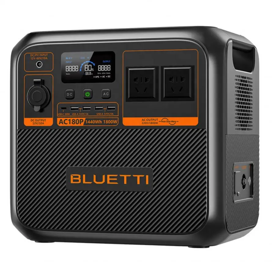 AC180 Lithium Iron Phosphate Outdoor Power Supply 220V Fast Charging Mobile Energy Storage Battery High Power And Large Capacity