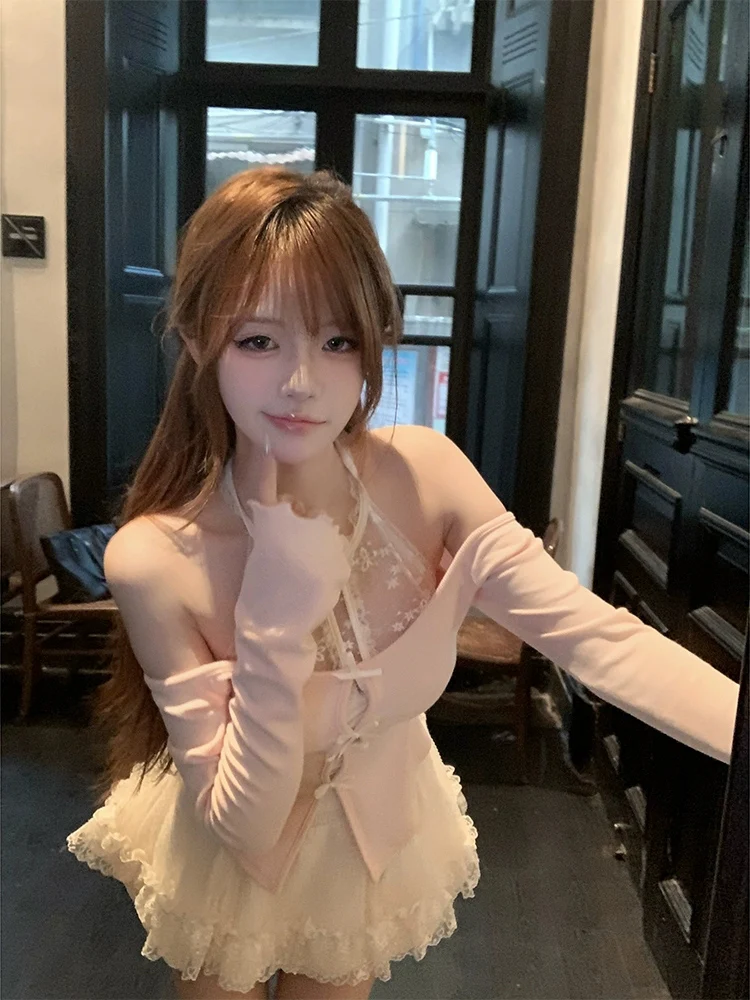 

Комплект XZY: Модный зимний топ на одно плечо с высокой талией и юбка А-силуэта больших размеров для женщин. Идеально для офиса.