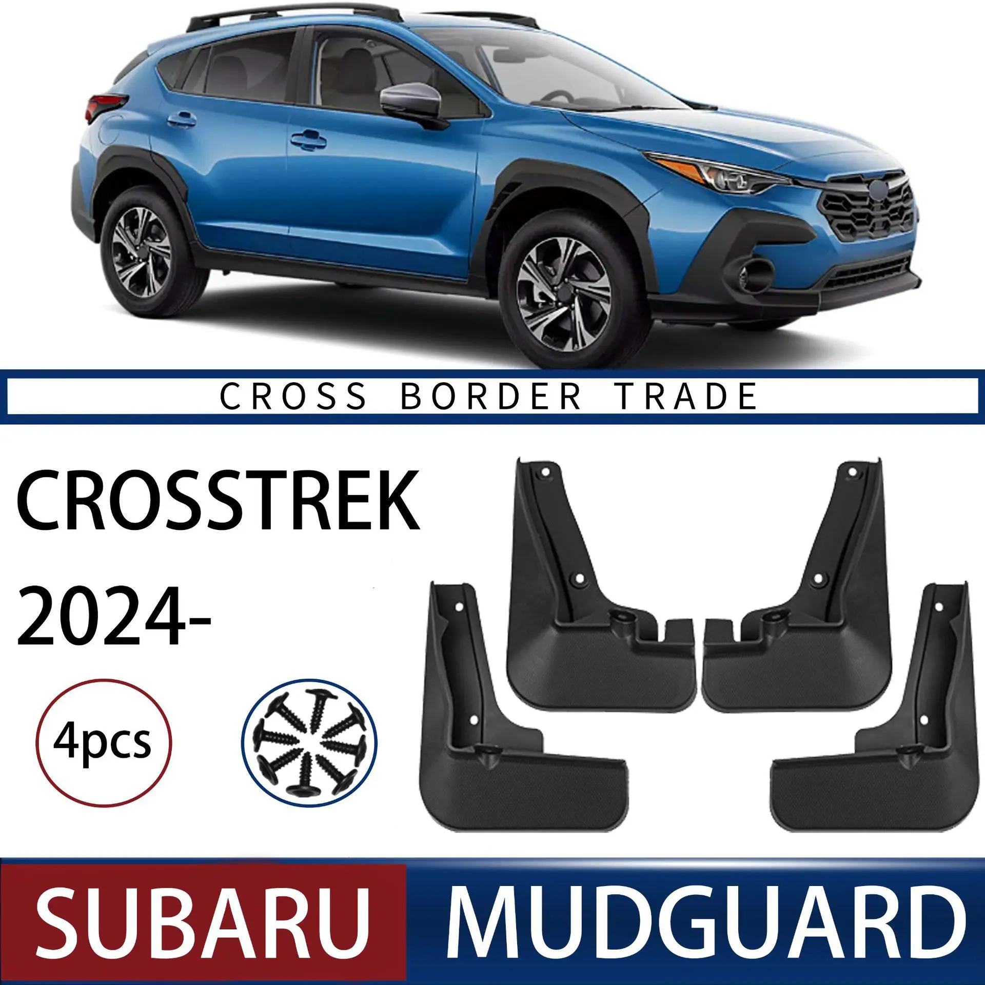 

For Subaru Crosstrek 2024 car tire mudguard,Mudguards Fender Mudflaps Front Rear Flares Splash Guards Cover Car Accessorie