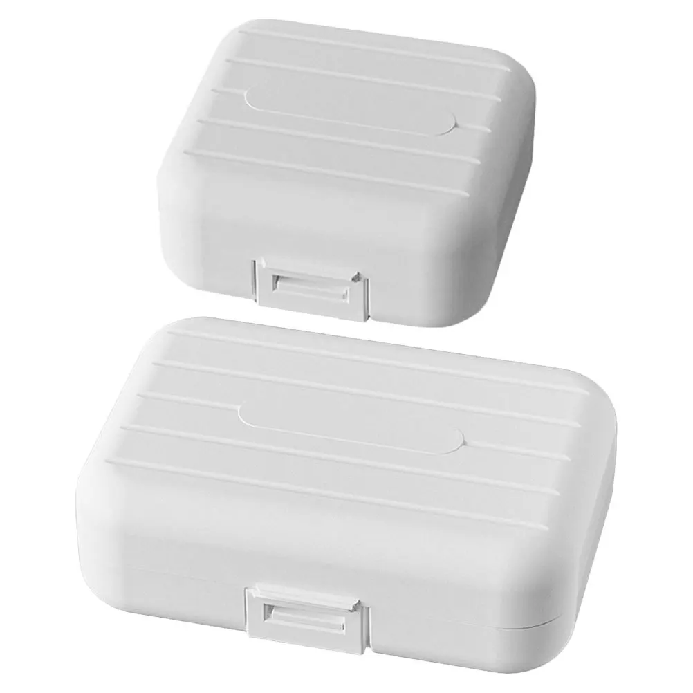 

2pcs 7-Day Portable Case Compact Moisture-Proof Medicine Organizer Weekly Vitamin Holder Travel Size Tablet For Daily Use Purse