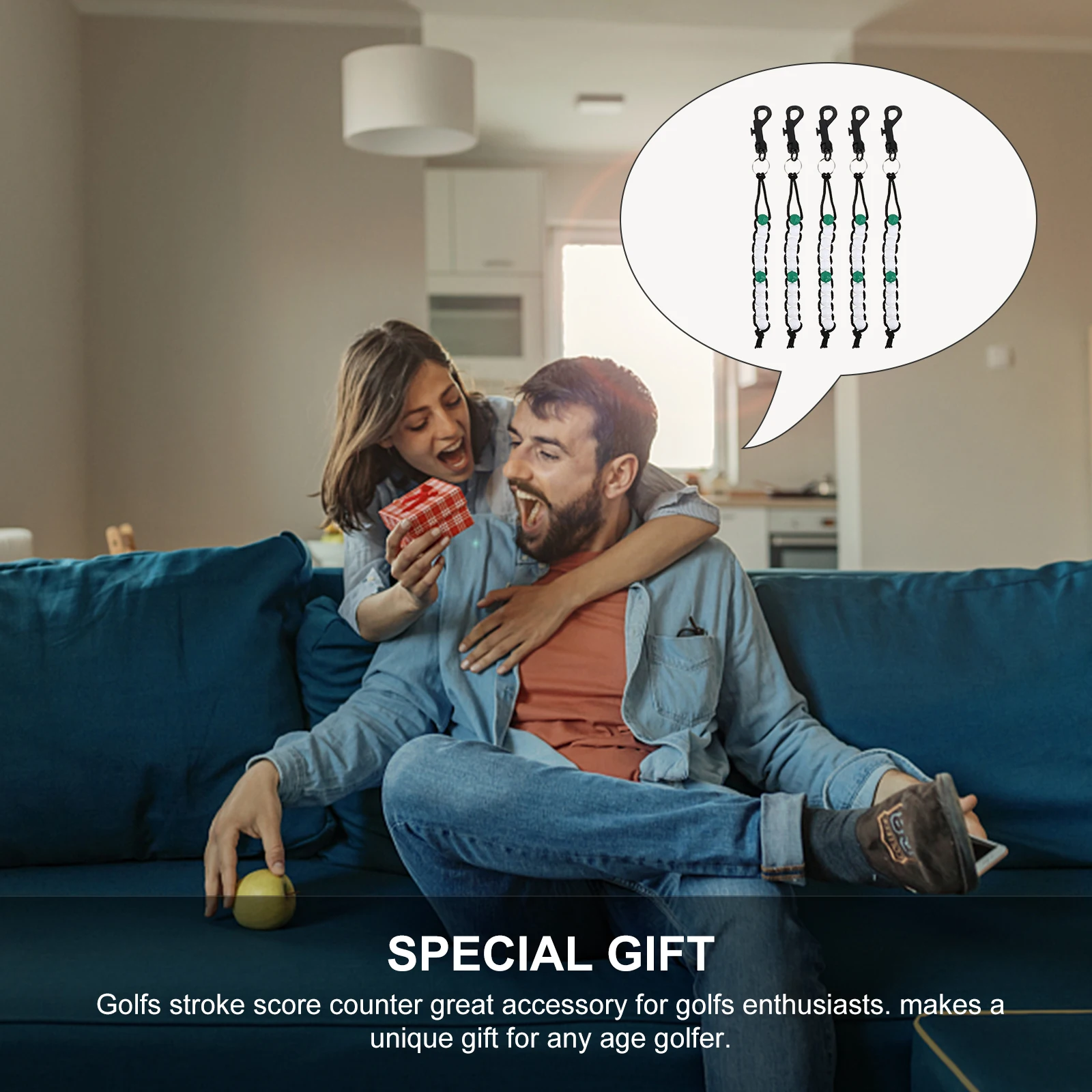 5 قطعة سلسلة من الخرز كرة جولف النتيجة عداد بسيط السكتة الدماغية جهاز تعقب لعشاق الغولف لون عشوائي المعصم بطاقة النتائج