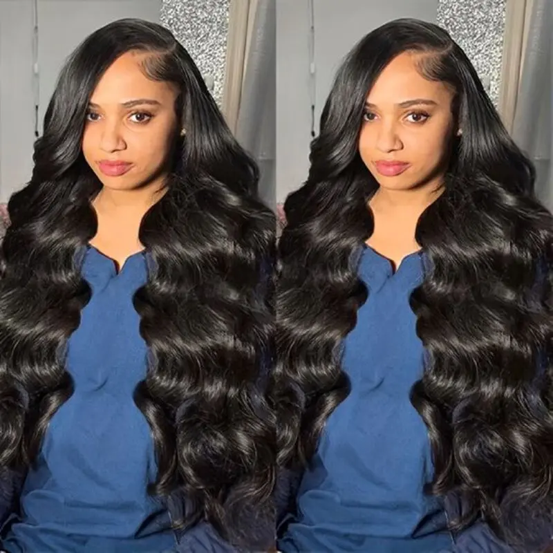 Body Wave 30 40 Inch 13x6 Lace Frontal Wig Human Hair Transparent Remy 250 Density 5x5 Lace Front Glueless Brazilian For Women