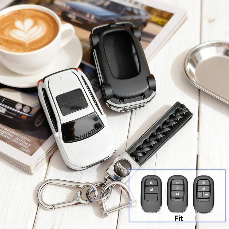 

Interesting Car Key Case for Honda Civic Accord HR-V CR-V CRV 2021 2022 2023 3 4 5 Button Key Case Cover Keychain Accessories