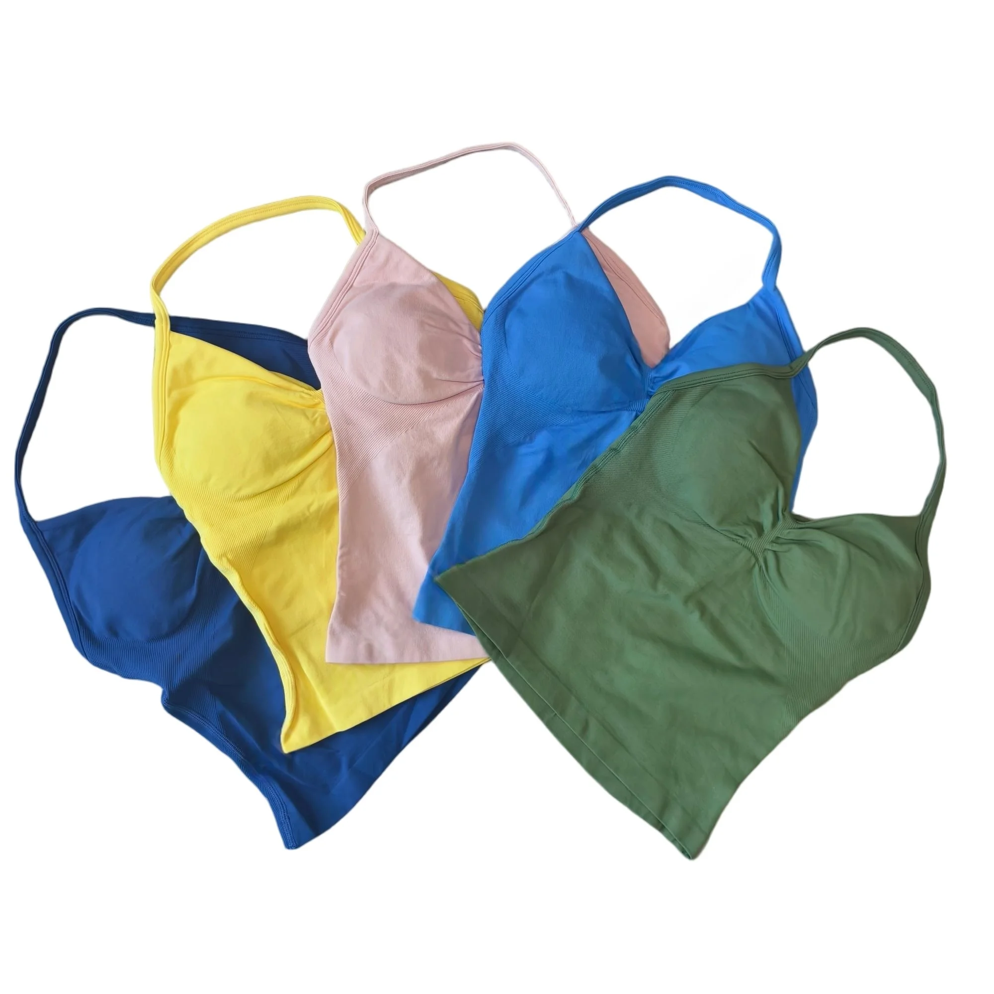 

Impact Longline Strappy Top Women's Seamless High Elastic Fitness Yoga Tank Top Gym Workout Sports Bra Activewear Running