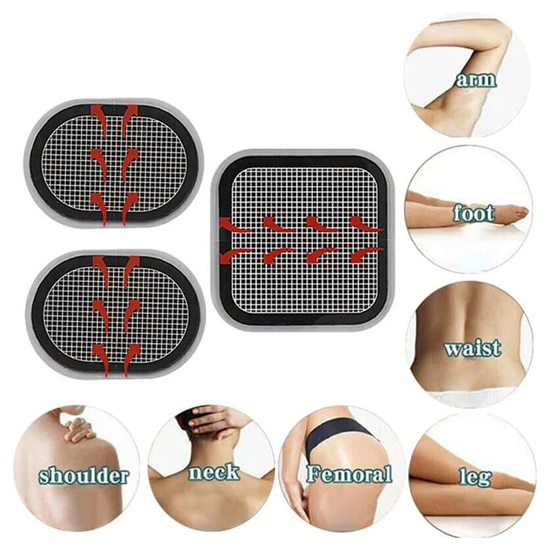 3 almohadillas de repuesto de gel genéricas, almohadillas de electrodos compatibles con accesorio de cinturón Abs Slendertone