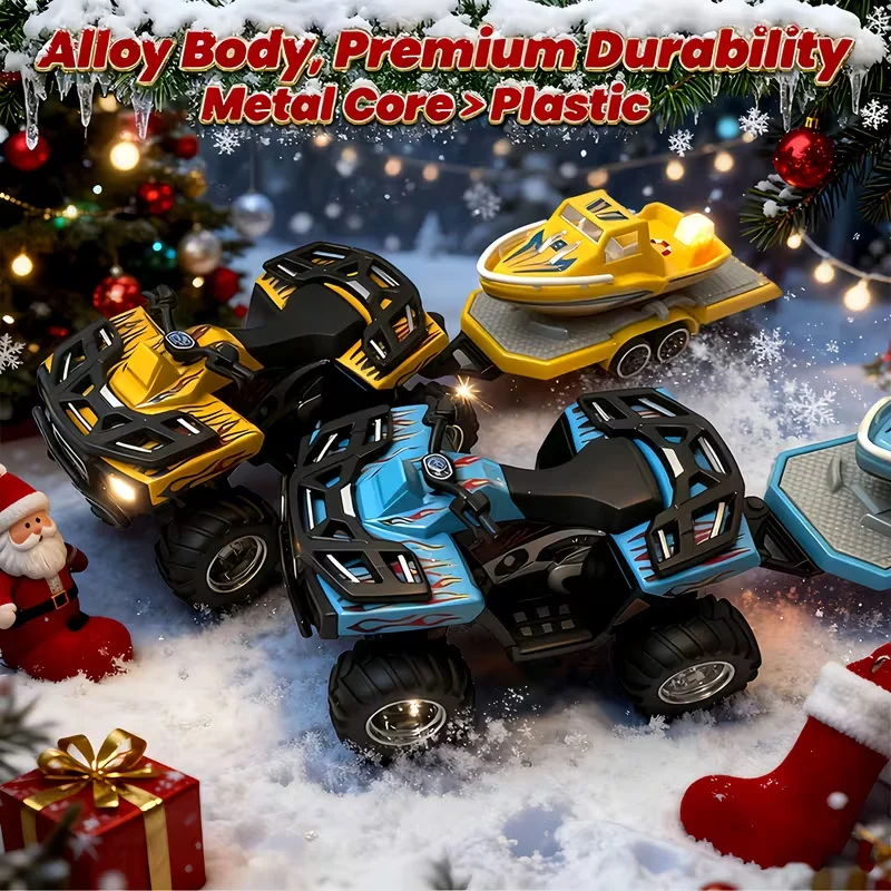 1:64 スケール RC オフロードビーチバイク車両 頑丈な合金ボディ、スマートフォンアプリタッチスクリーンコントロール 2.4G