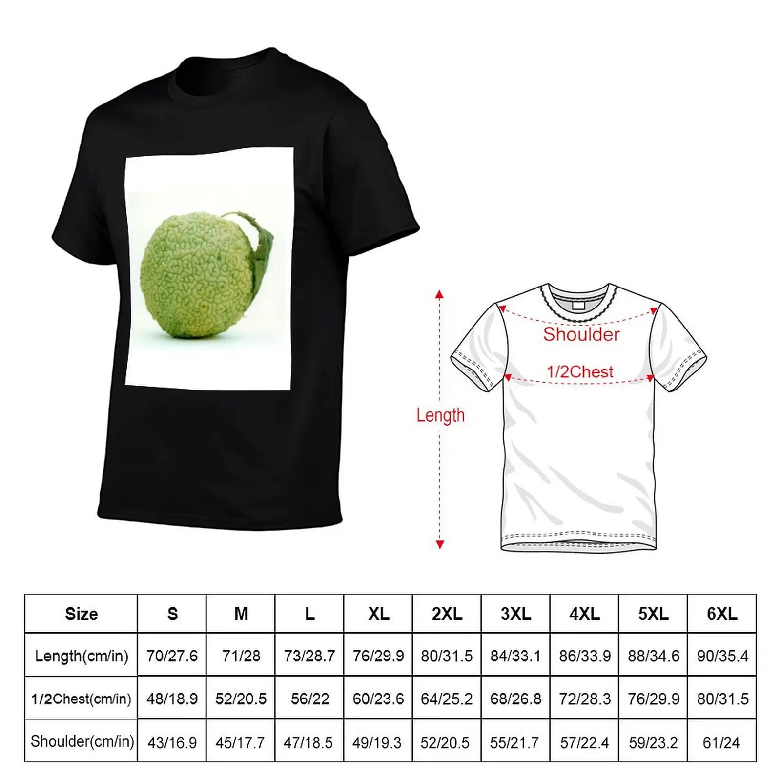 Hedge Apple Hedgeapple Osage Orange T-Shirt korean fashion customizeds Short sleeve tee clothes for men